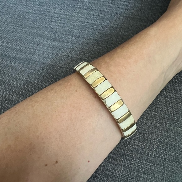 VINTAGE BRACELET BRASS & BONE JEWELRY ACCESSORY - Picture 2 of 6